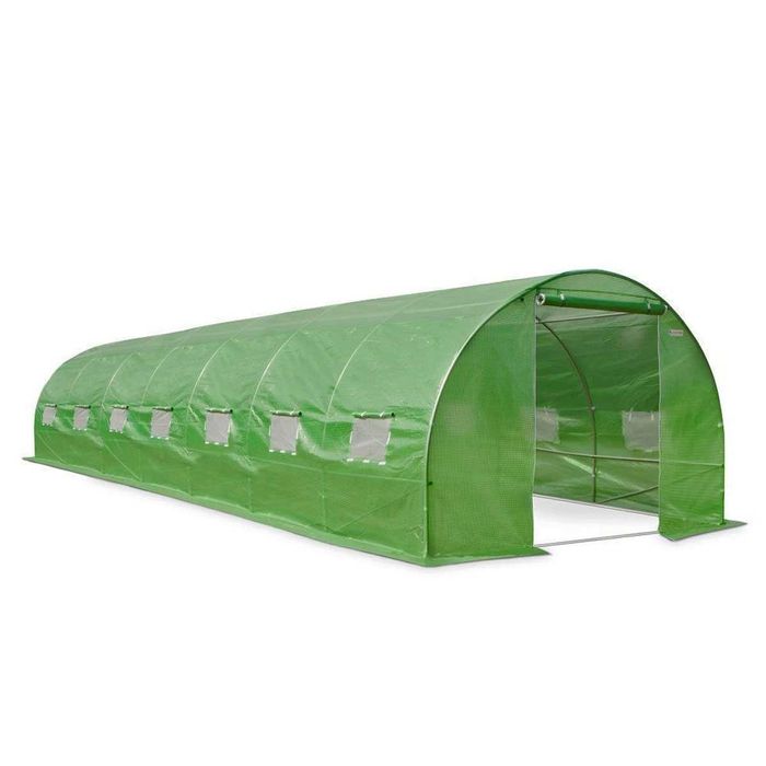 Solar de grădină 10x3x2.5m, polietilenă 240 g/m2, rezistentă la UV, țeavă 26 * 1.2mm