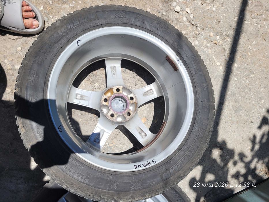 Джанти с гуми Michelin  17 цола смъкнати от Пежо. 7J  x  17   H2