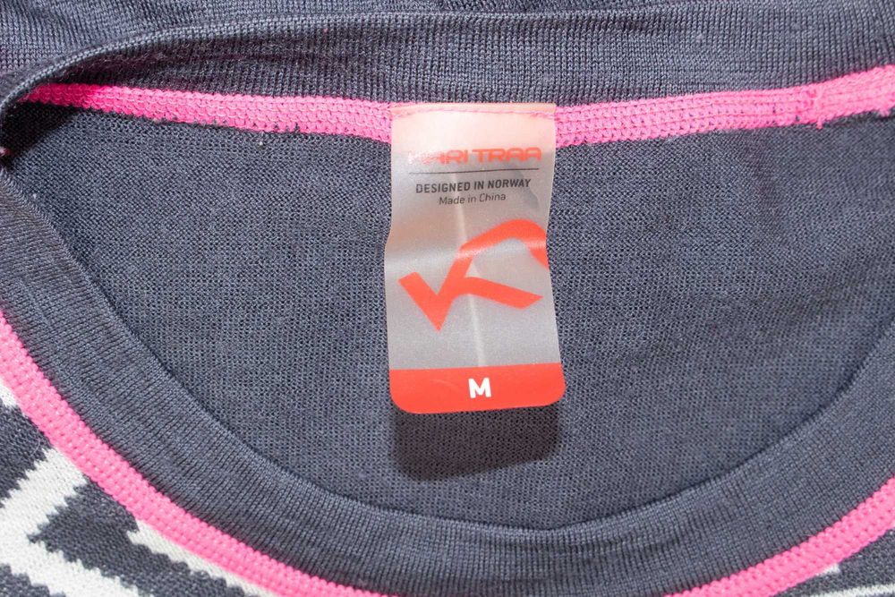 Kari Traa дамска мерино блуза сива термо бельо от мериносна вълна М