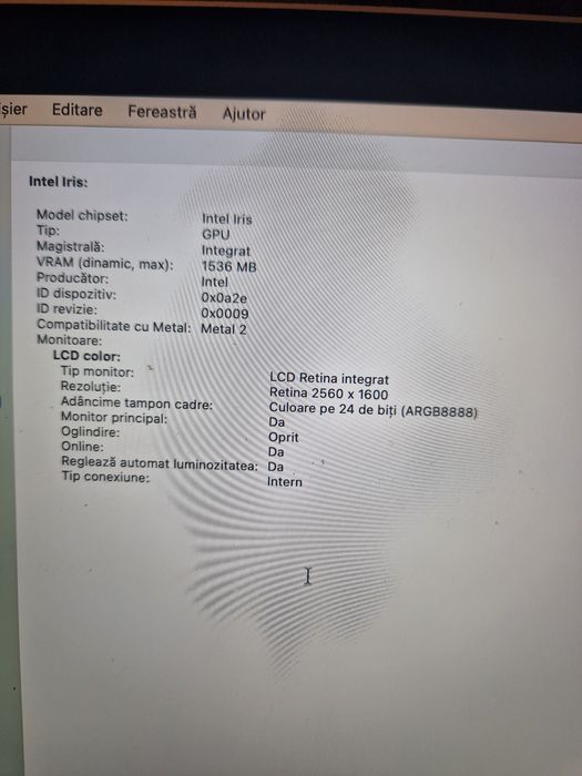 Vând Macbook Pro Retina 13, 2014 i5