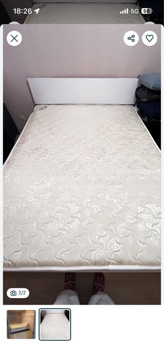 Кровать с матрасом 1600х2000