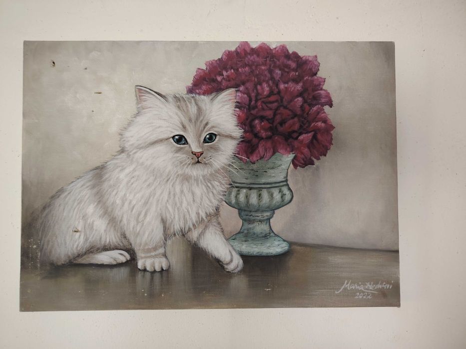 Tablou pictat pe panza ( acrilic)