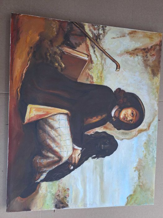 tablou pictura panza 49/59 cm reproducere Gustave Courbet