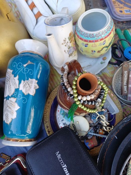 Антикварные тарелки,вазы и кожух от ножа