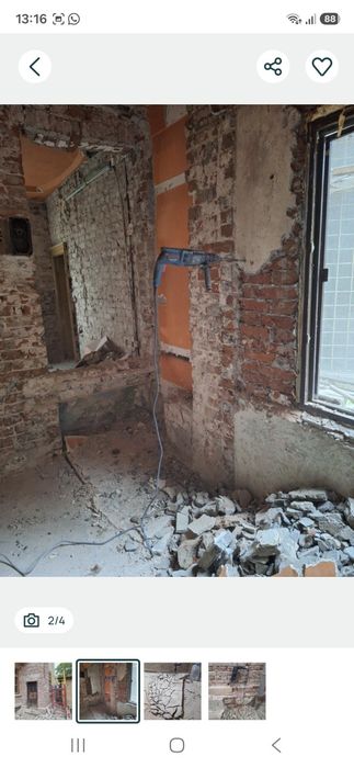 Fac demolări decopertat pereți gresie faianță  zilier
