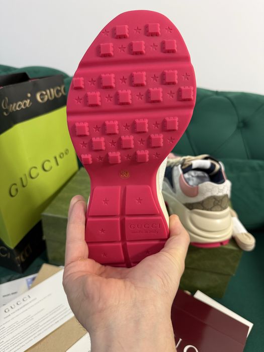 Adidasi Gucci piele naturala 100% Full Box colectie noua