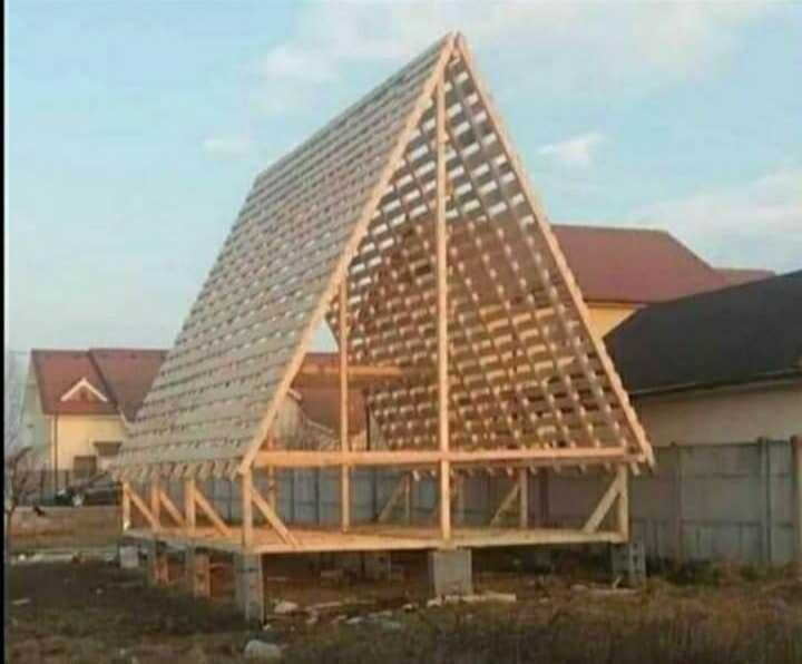 Vand casa modulara tip A frame pe structura metalica 8m x7m