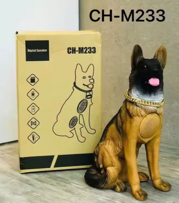 Безжична колонка CH-M233 “Куче” с микрофон – 20W звук и Bluetooth 5.2