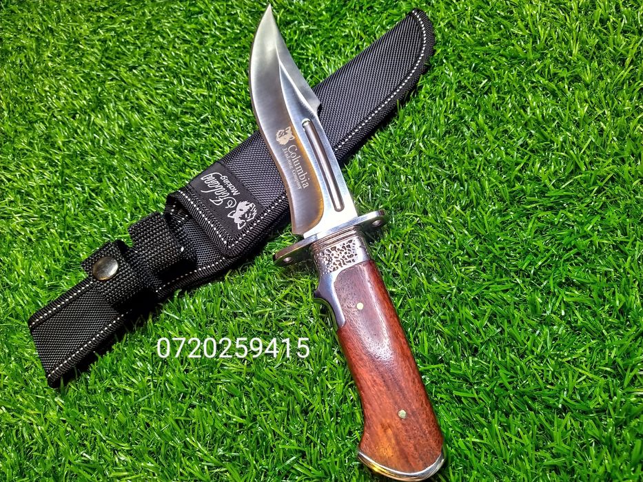 Cutit Profesional COLUMBIA + Teaca, Camping, Vanatoare, Pescuit 310mm!