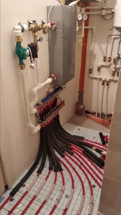 Водно Подово Отопление от 65лв. за кв. с материалите и труд