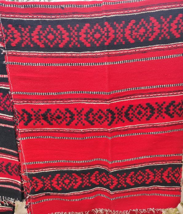 velință lână țesută manual în război