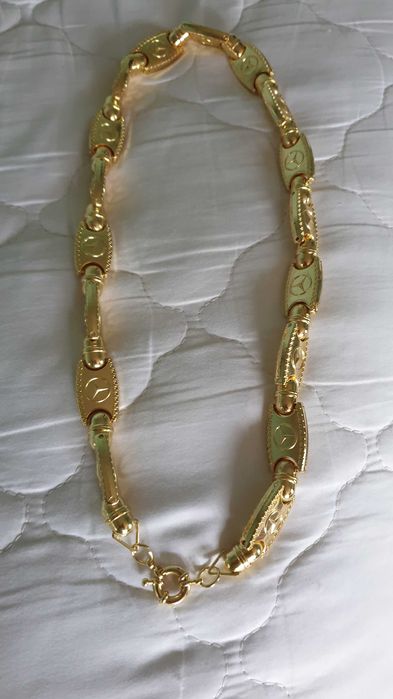 Позлатен ланец 14 карата мерцедес