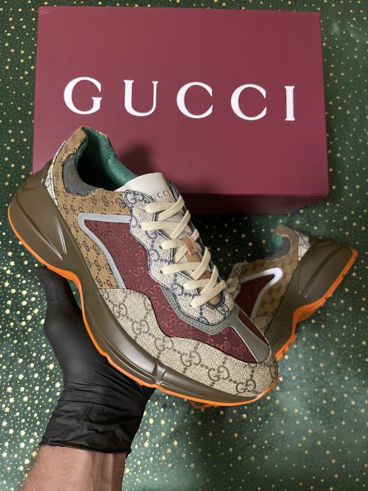 Gucci Rhyton Beige Brick Red