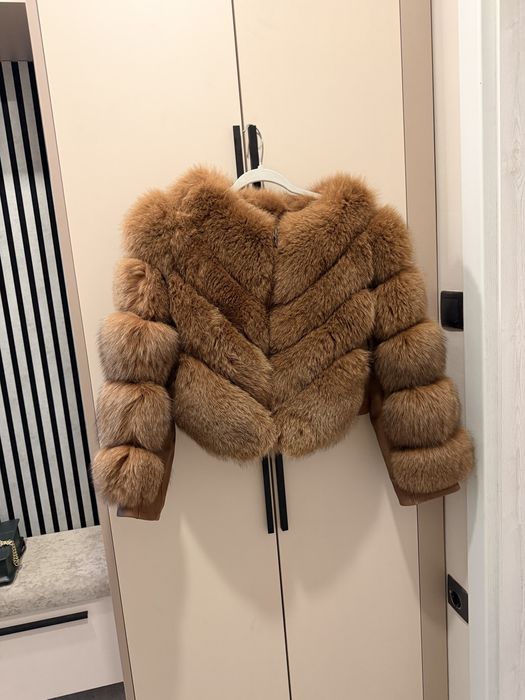 Палто естествен косъм лисица