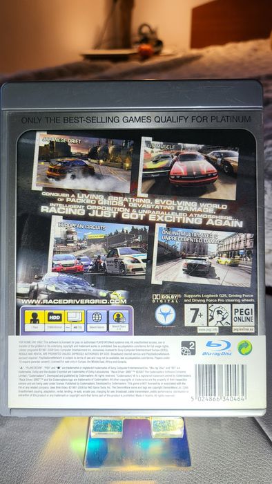 Игра състезателна ТОП Racedriver GRID Platinum ps3 playstation 3