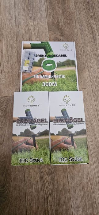 Mowhouse kit de instalare robot gazon LARGE, fir 300m , 400 cuie,