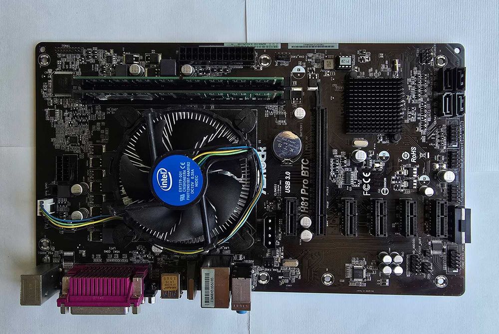 Комплект дъно, процесор и рам ASROCK h81 Pro + Pentium G3260 + 8Gb Ram