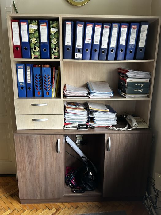 Mobilier birou dulap sertare rafturi