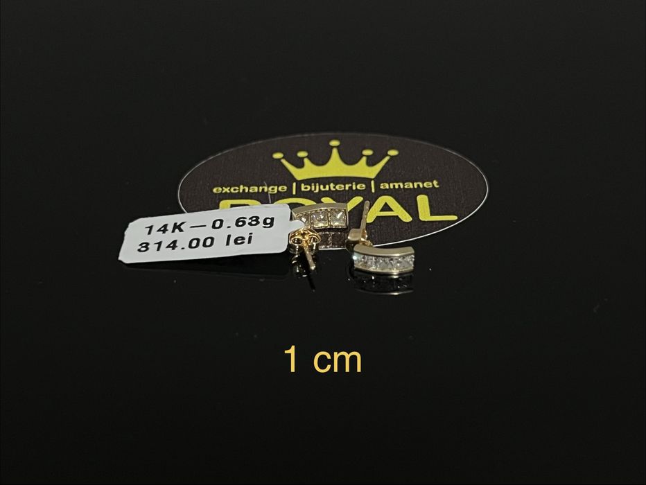 Bijuteria Royal CB : Cercei dama aur nou 14k 0,63gr