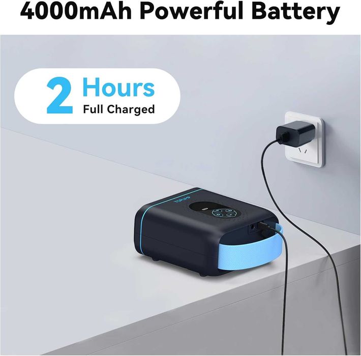 TPS260 20PSI акумулаторна помпа, двустепеннa за лодки, каяци и палатки