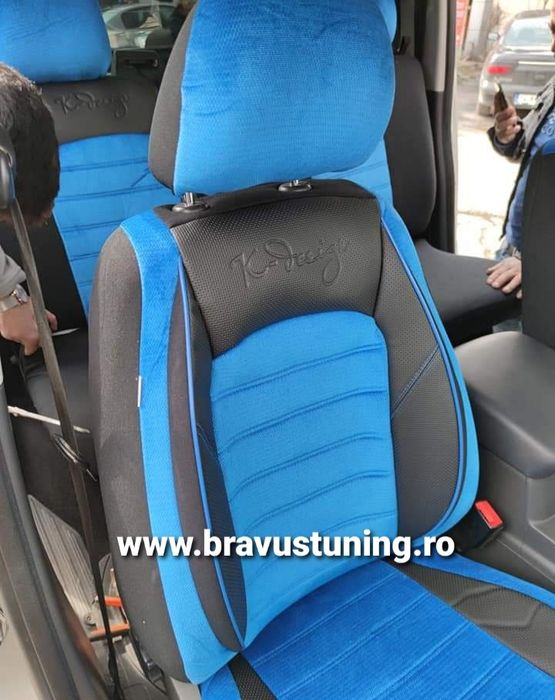 Huse scaun auto VELUR set complet BMW,Skoda,Opel,Duster,Logan,Passat