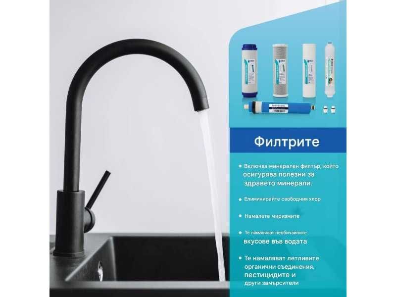 Комплект Филтри за Обратна Осмоза 75GPD Nature Water - 4 бр.