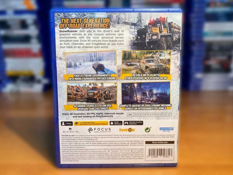 SnowRunner PS5/ Сноураннер Пс 5 Огромный Выбор Игр