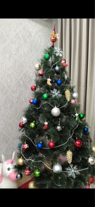 Елка новогодняя с игрушками