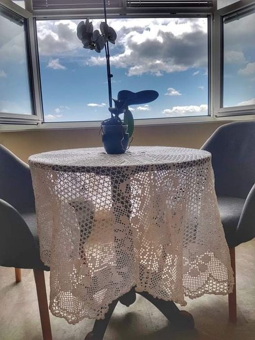 Ръчно плетена покривка