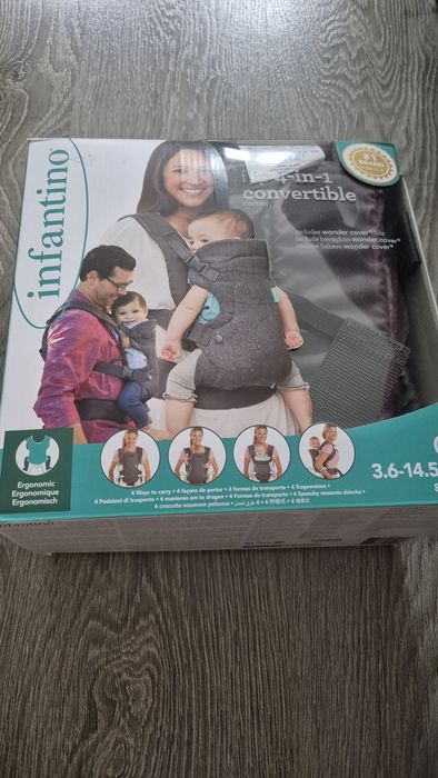 Marsupiu infantino flip 4 in 1 convertible