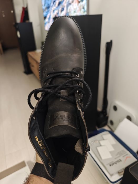 Ghete bărbați River Island, din piele naturala NOI in cutie