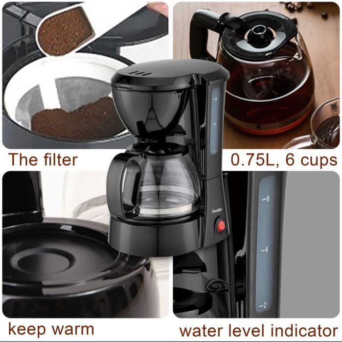 Капельная ковеварка кофемашина coffee американо латте Sonifer sf-3564