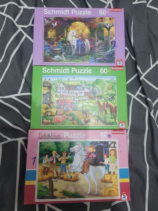 Set 3 puzzle copii 60 bucăți