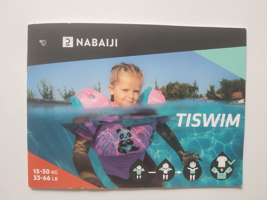 Aripioare + centura inot piscina copii 15-30kg Nabaiji Tiswim
