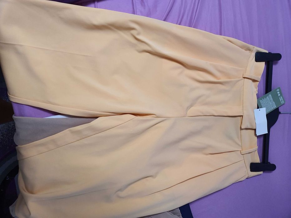 Pantaloni paper bag casual eleganti 42 H&M noi