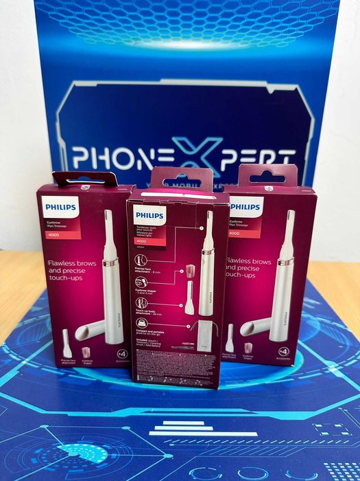 Philips Touch Pen Trimmer pentru corp și fata, Alb, nou