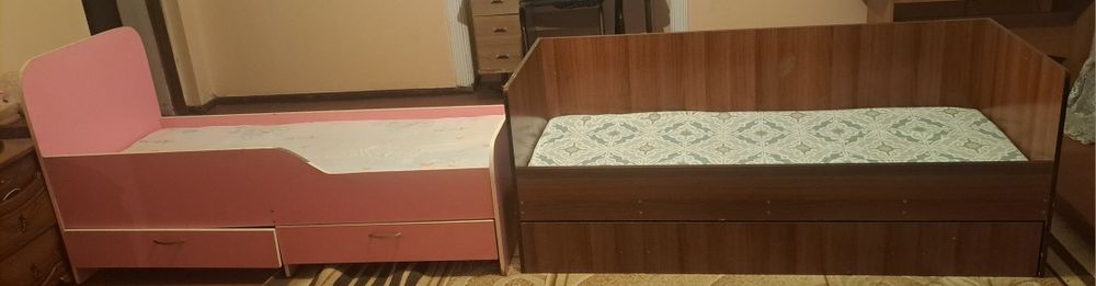 Детская коричневая кровать 7000