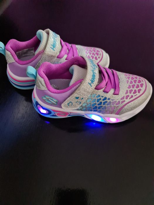 Adidasi fete Skechers Heart Lights