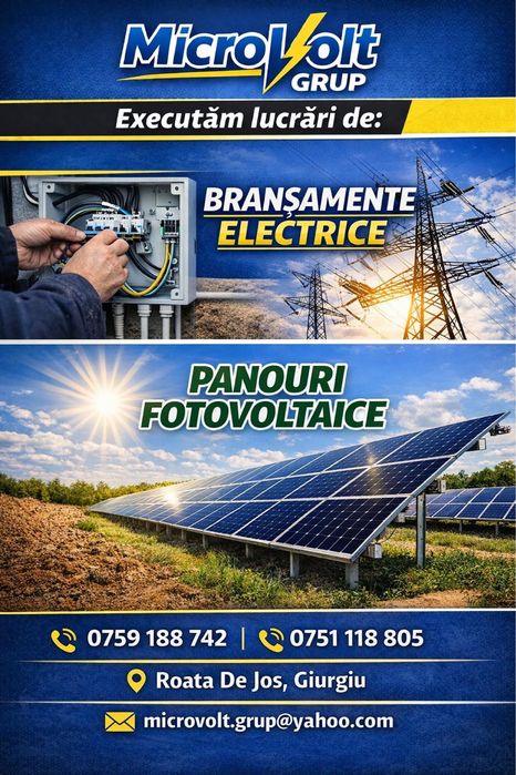 Sistem fotovoltaic , Bransamente electrice .