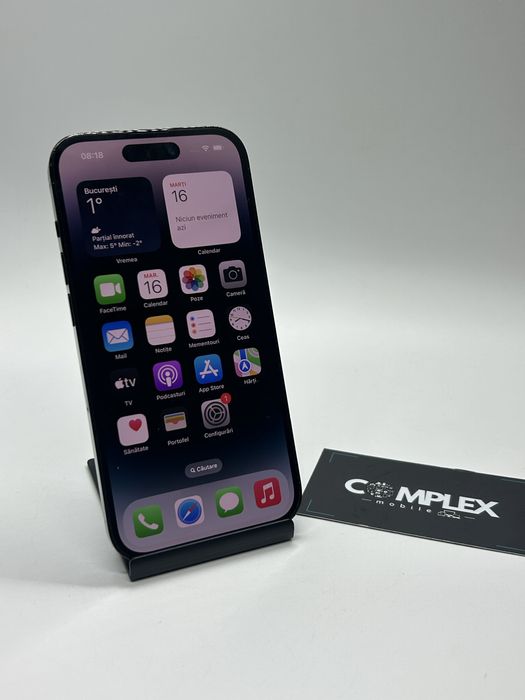 iPhone 14 PRO - 128Gb - Graphite, 128Gb, Stare Excelenta + Garantie