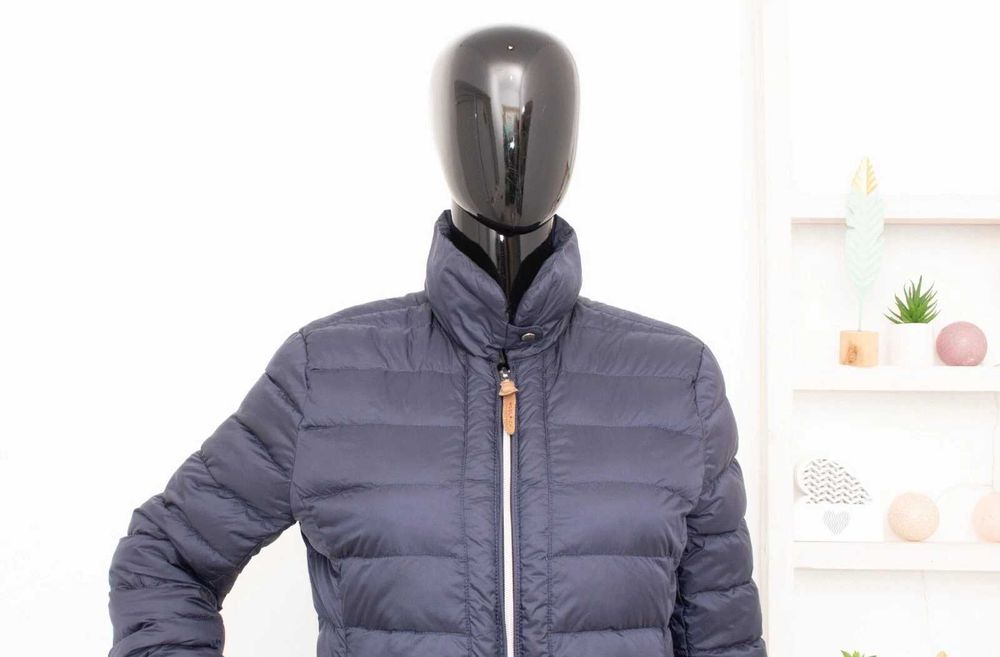 WOOLRICH оригинално дамско яке пухено синьо пълнеж пух и пера L