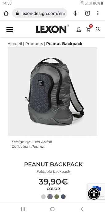 Vand rucsac Lexon Peanut noi sigilate