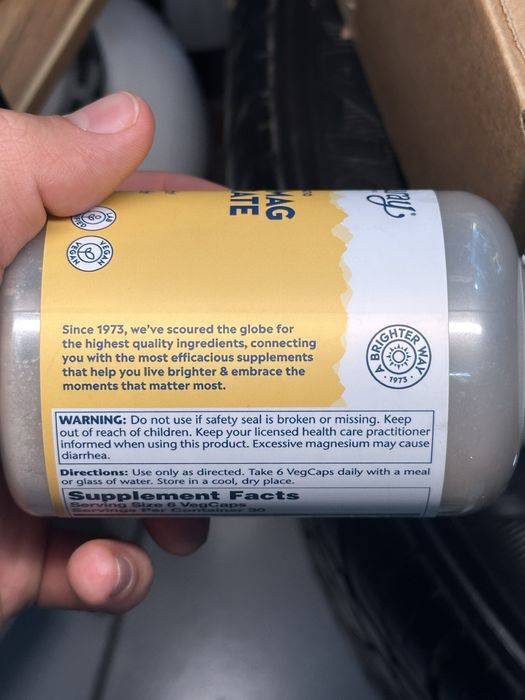Solaray Cal-Mag Citrate 1:1 Ratio 180 капсул