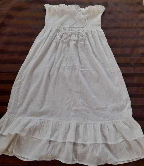 Rochie din panza topita fara umeri marimea 44-46