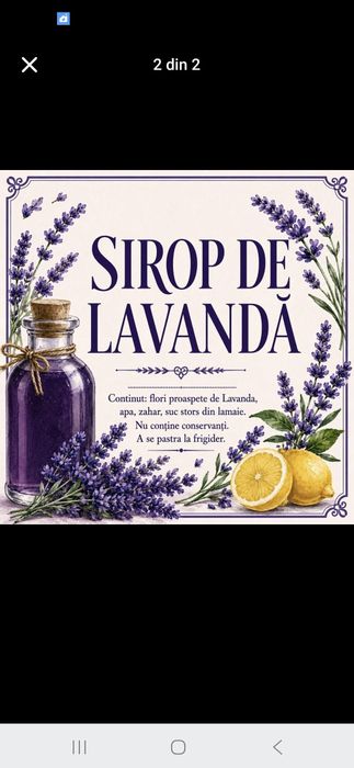 Sirop de lavandă