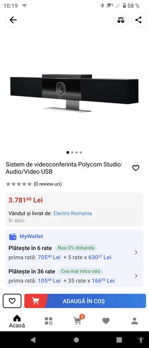 Sistem video conferință Polycom studio
