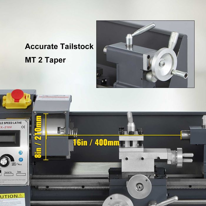 Strung Metalic Mini 750W 20x40 cm, Viteză 50-2500RPM,Mandrină 4 Bacuri
