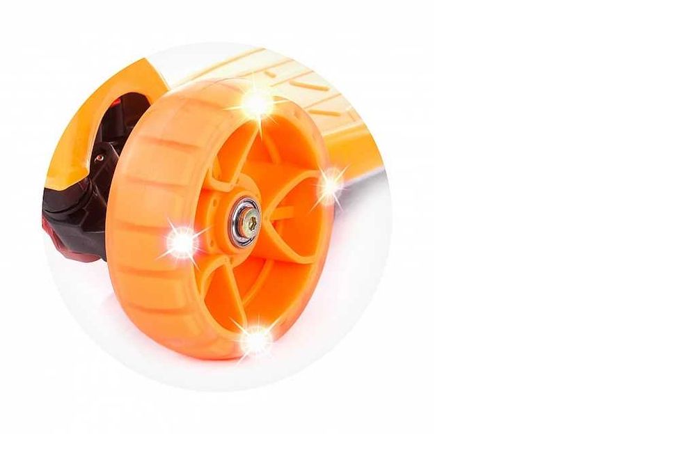 Детски скутер тротинетка Сгъваема Кроксър Ево 202 светещи гуми