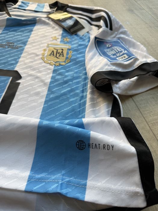 Tricou de fotbal Argentina Leo Messi 10 marime M Finala Vs Franta World cup 2022 Adidas