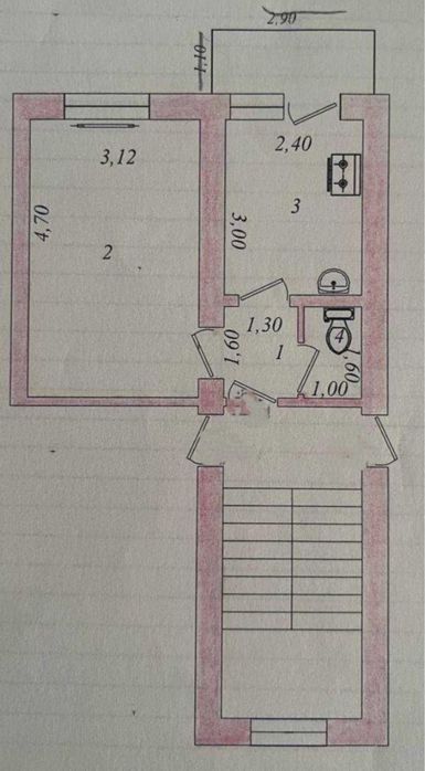 Чиланзар Метро Новза Продам 1/3/4 кирпич балкон 1/3